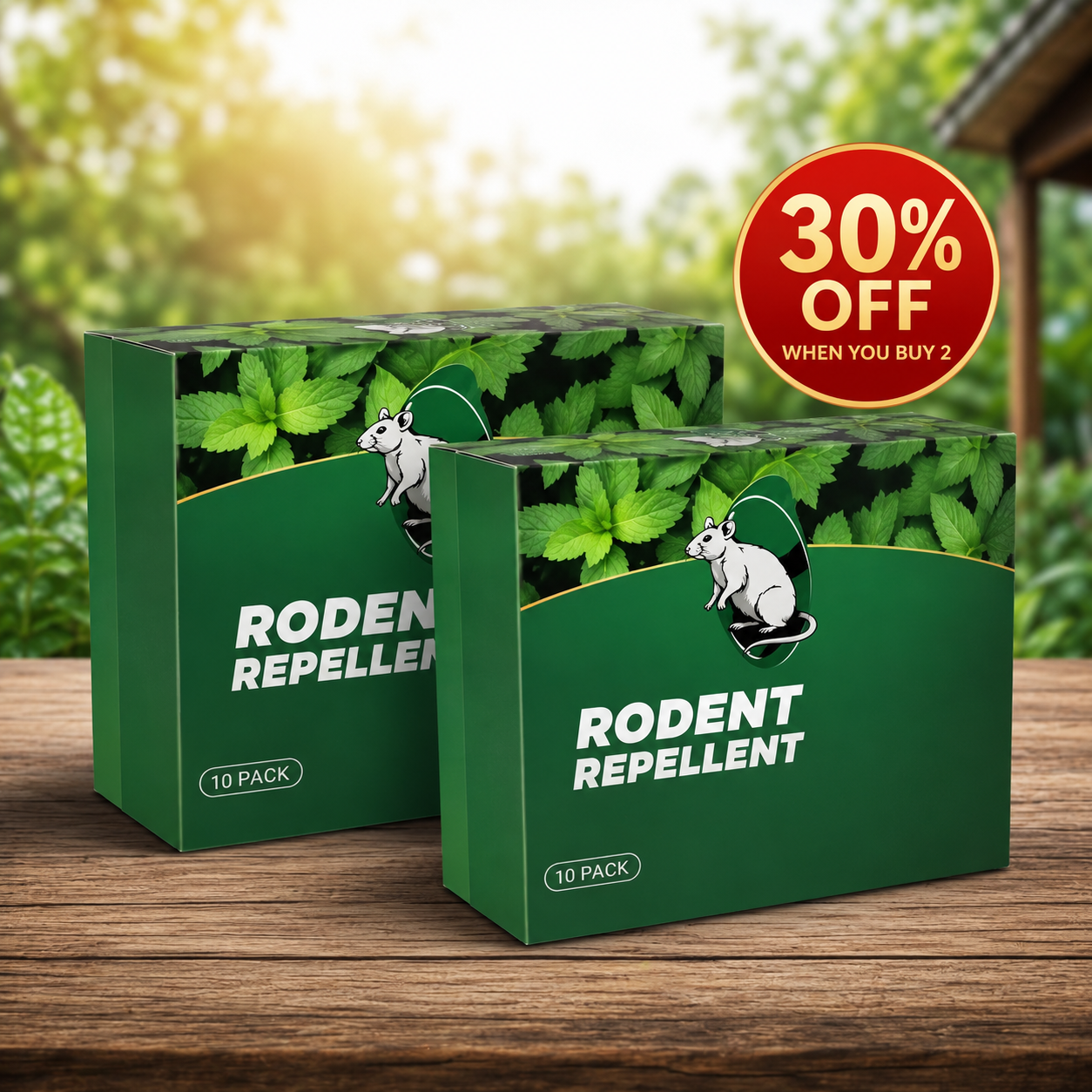 Calverv™ 💥LAST DAY SALE 50%OFF💥🟢 Natural Peppermint Rodent Repellent Tablets – 10 Pack
